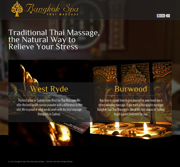 Bangkok Spa Thai Massage by Fab Web Design