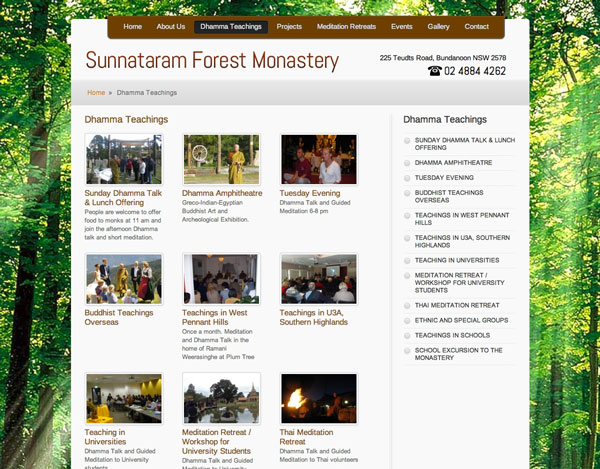 Sunnataram Forest Monastery by Fab Web Design