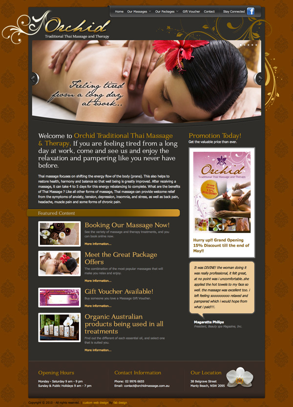 Orchid Thai Massage and Therapy by Fab Web Design