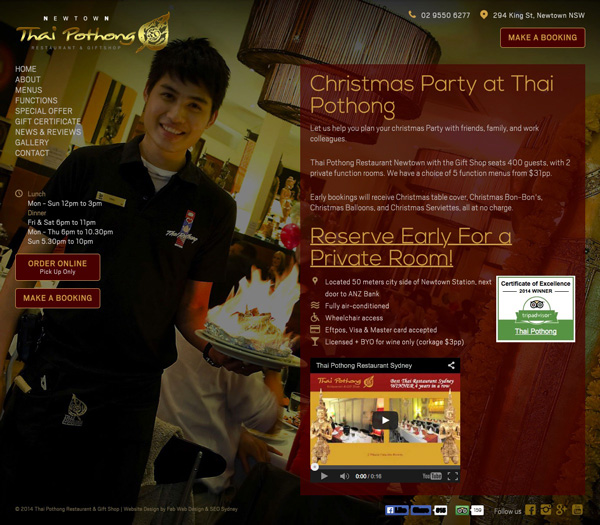 Thai Pothong Restaurant by Fab Web Design