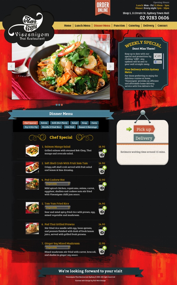 Visesniyom Thai Restaurant by Fab Web Design