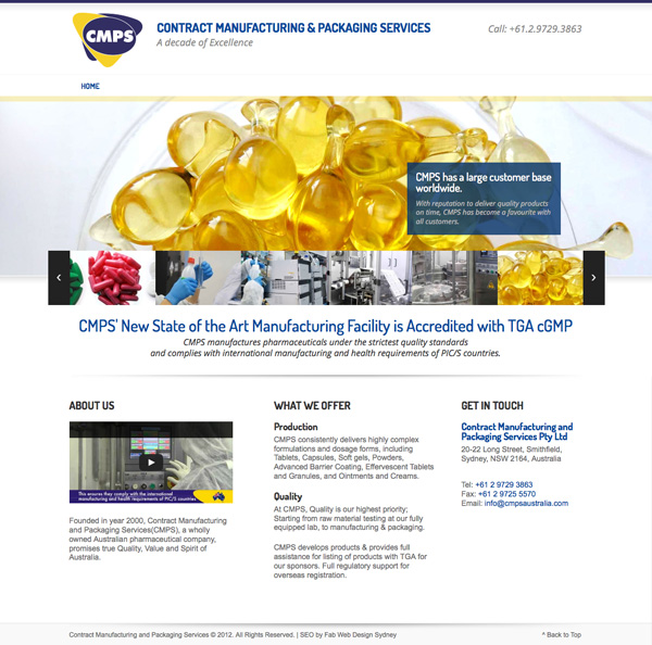Contract Manufacturing & Packaging Services by Fab Web Design